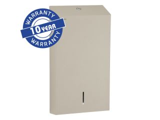 MERIDA STELLA SILK GREY LINE SLIM MEGA folded paper towel dispenser, silk grey